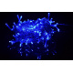 Vánočný LED řetěz voděodolný venkovní / vnitřní, modrý, 18 m