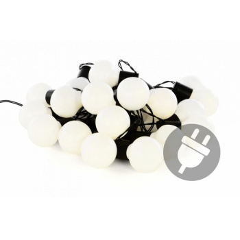 Světelný řetěz z koulí - venkovní + vnitřní párty osvětlení 8,5 m venkovní / vnitřní