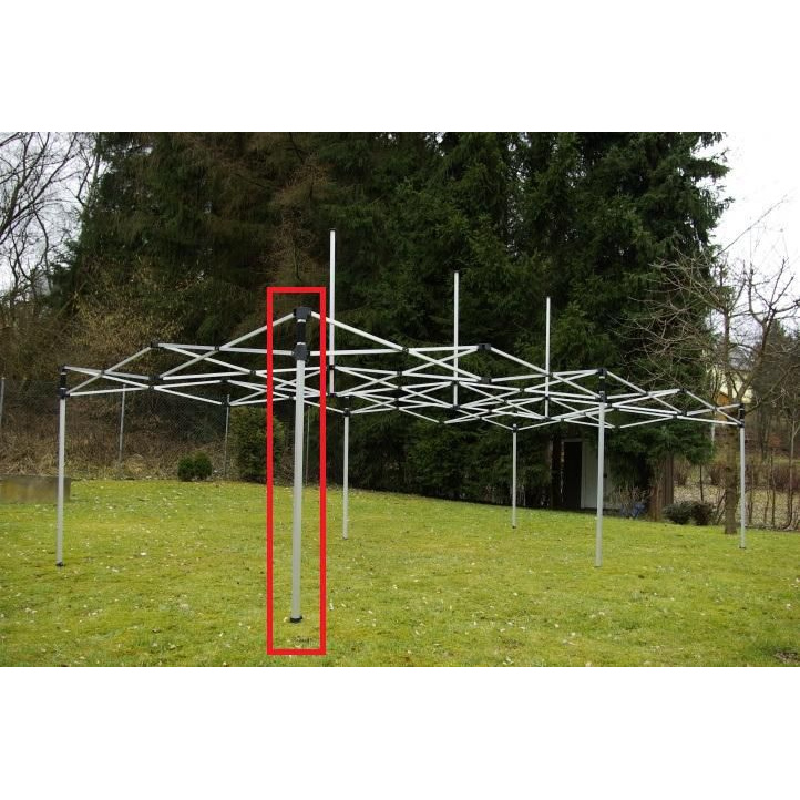 Náhradní hliníková noha k profi stanům, stříbrná