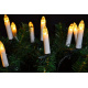 LED řetěz na vánoční stromeček interiérový, vzhled klasických, 20 ks, 9 m svíček
