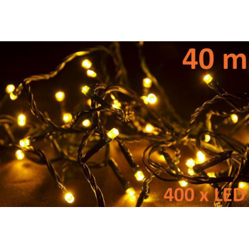 Vánoční LED řetěz venkovní / vnitřní, 400 LED diod, 40 m