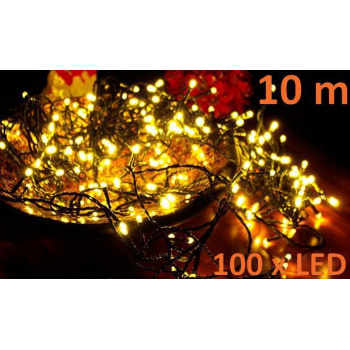 Světelný LED řetěz venkovní / vnitřní, 100 LEd diod, 10 m