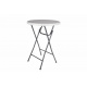 Vysoký skládací párty stolek kulatý 110 cm, kovový rám + plast
