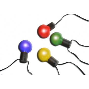 Světelný řetěz v designu klasických žárovek venkovní + vnitřní, 20 LED diod, 8,5 m