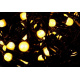 Vánoční řetěz s MAXI LED diodami venkovní / vnitřní, teple bílý, 20 m