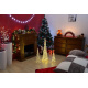 Vánoční světelná výzdoba do bytu - svítící kužel venkovní / vnitřní, 90 cm