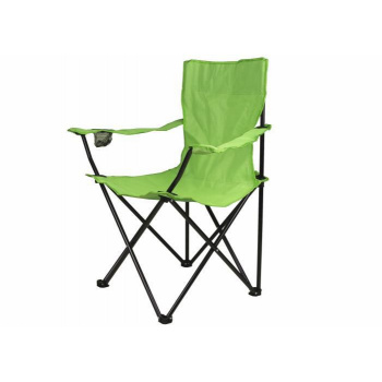 Textilní kempinková židle skládací, vč. pouzdra, zelená