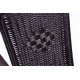 4 ks kovová balkonová židle s polyratanovým výpletem, hnědá