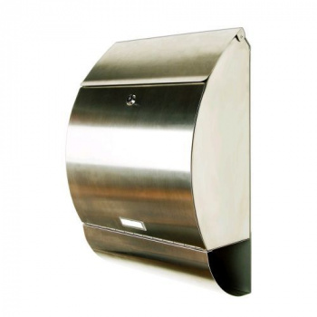 Venkovní poštovní schránka uzamykatelná, leštěný nerez