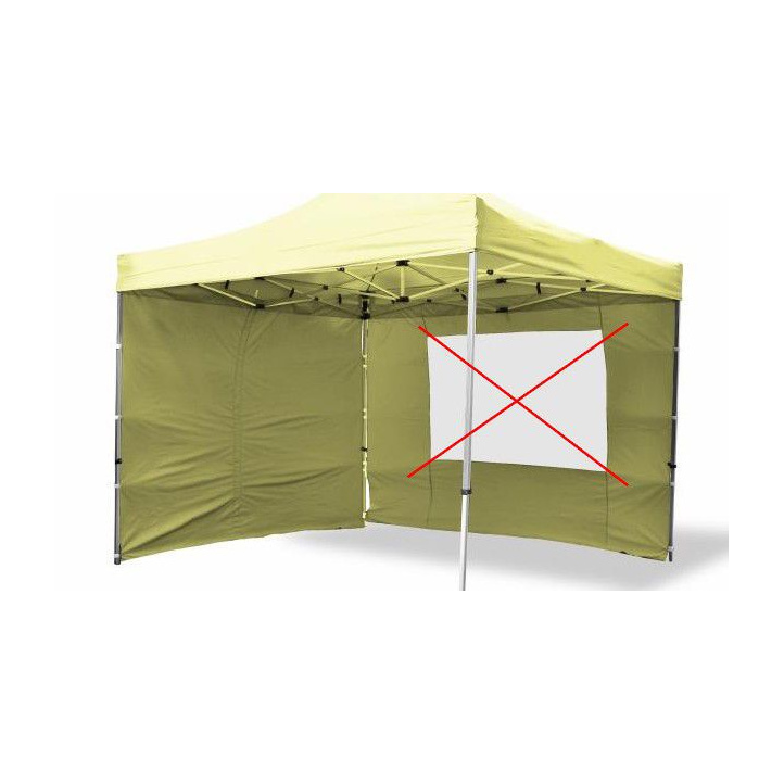 2 boční stěny bez oken pro Profi zahradní párty stany, champagne (béžová)