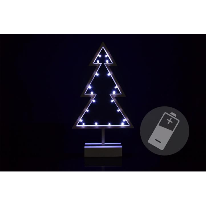 Vánoční dekorce na stolek nebo parapet, svítící stromek na baterie