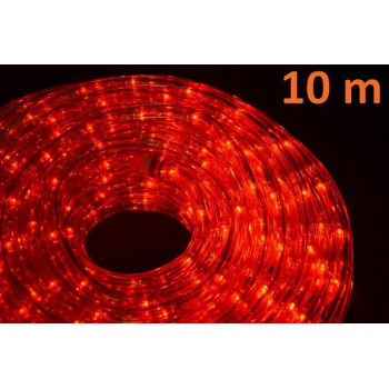 Voděodolný světelný kabel do zásuvky 230 V venkovní / vnitřní, červený, 10 m