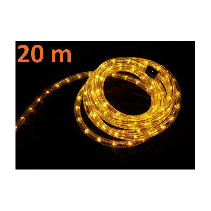 Voděodolný světelný kabel venkovní / vnitřní, žlutý, 20 m
