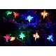 Vánoční LED řetěz s barevnými hvězdami venkovní / vnitřní, 40 diod, 4 m