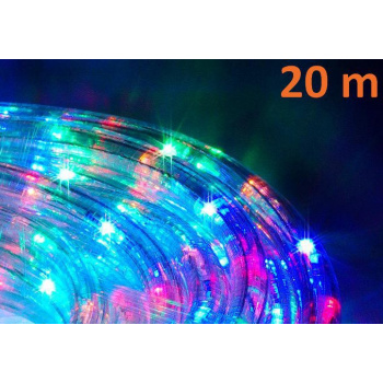 Voděodolný světelný kabel venkovní / vnitřní, barevný, LED, 20 m