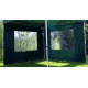 2 boční stěny s okny pro zahradní párty stany, zelená