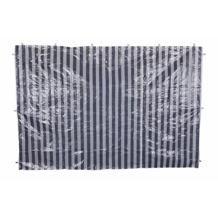 2 boční stěny bez oken pro zahradní párty stany, modrá / bílá