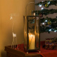 Okrasná nerezová lucerna na svíčku, 55 cm