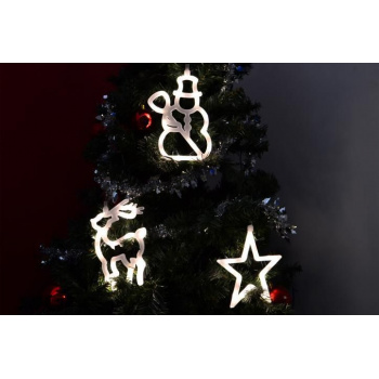 Vánoční svítící závěsná dekorace na stromeček / okno, na baterie