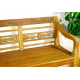 Zahradní dřevěná lavice z masivu, historický vzhled, 116 cm