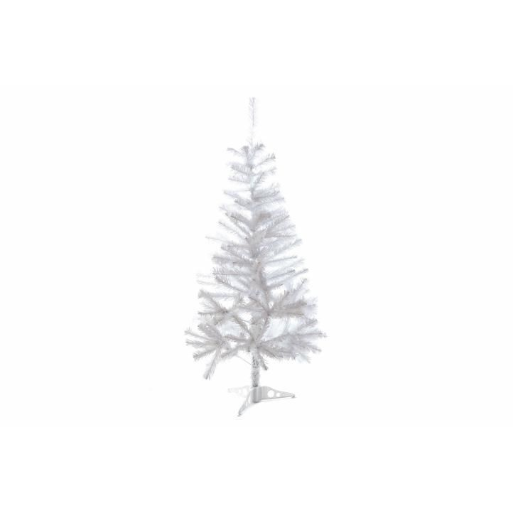 Umělý bílý vánoční strom se stojánkem, skládací, 1,2 m