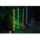 4 ks dekorativní zahradní solární tyč svítící, různé barvy, 70 cm