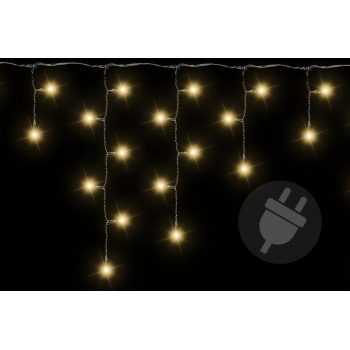 Vánoční řetěz - světelný déšť venkovní / vnitřní, teple bílý, 200 LED diod, 4 m