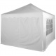 Boční stěna se zipem k zahradním párty stanům, bílá, polyester 