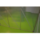 Polykarbonátový skleník vč. spodního rámu, automatické větrání, 311x190x195 cm
