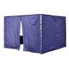 2 boční stěny pro zahradní párty stany Profi, 1x se zipem, 1x plná, modrá