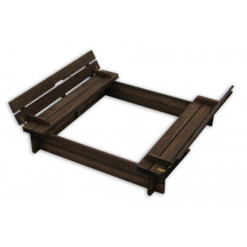 Dětské dřevěné pískoviště s poklopem - lavičky