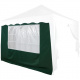 Boční stěna s oknem k zahradním párty stanům, zelená