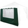 Boční stěna s oknem k zahradním párty stanům, zelená