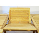 Rozkládací dřevěný stůl oválný, týkové dřevo, 170 - 230 cm