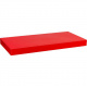 Nástěnná polička s levitujícím efektem lesklá červená, 90 cm