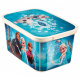 Plastový box pro uložení věcí s víkem, malý, potisk Ledové království