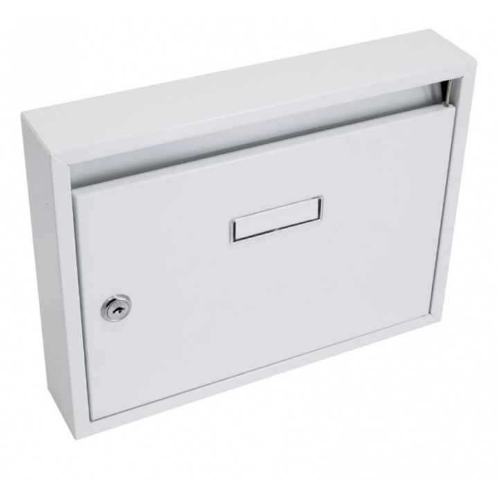 Nástěnná poštovní schránka klasického typu- paneláková, šedá