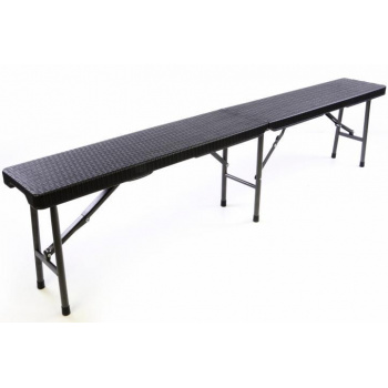 Skládací pivní lavice 180 cm, kovová konstrukce + plastový sedák
