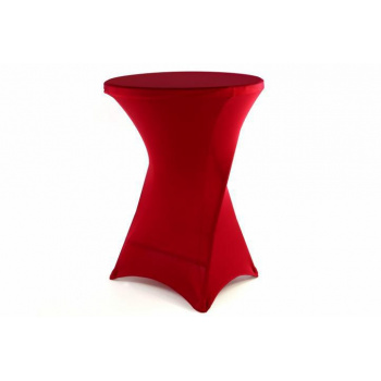 Elastický potah na vysoký párty stolek 110 cm, vínově červený