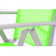 4 ks elegantní hliníková židle s textilním výpletem, šedá / zelená