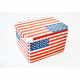 Úložný plastový box s víkem, stohovatelný, velký, potisk USA