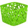 Plastový designový košíček na psací potřeby a jiné drobnosti, zelený