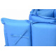 2 ks luxusní polstrování na lehátko s polštářkem, pratelný potah, modré
