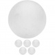 5 ks míček pro stolní fotbálky 35 mm, bílý