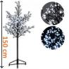 Vysoký umělý okrasný strom se svítícími kvítky venkovní / vnitřní, 1,5 m