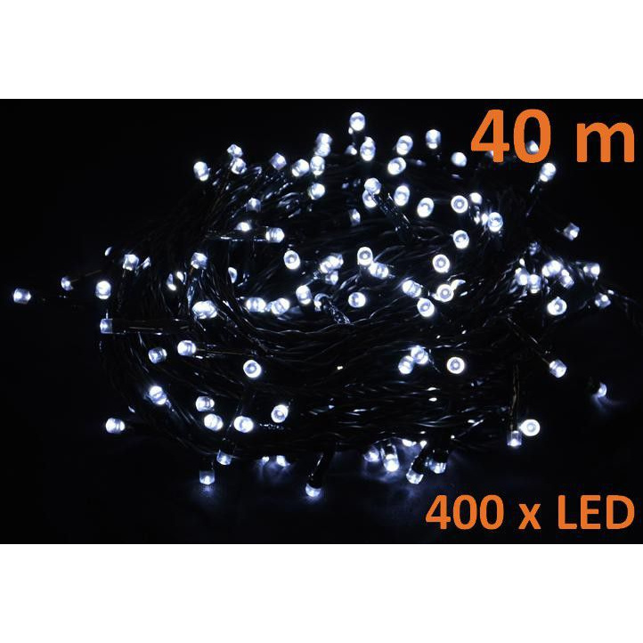 Vánoční osvětlení - LED řetěz venkovní / vnitřní, 400 LED diod, 40 m