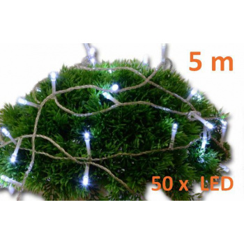 Vánoční osvětlení do bytu LED řetěz na baterie s časovačem 5 m