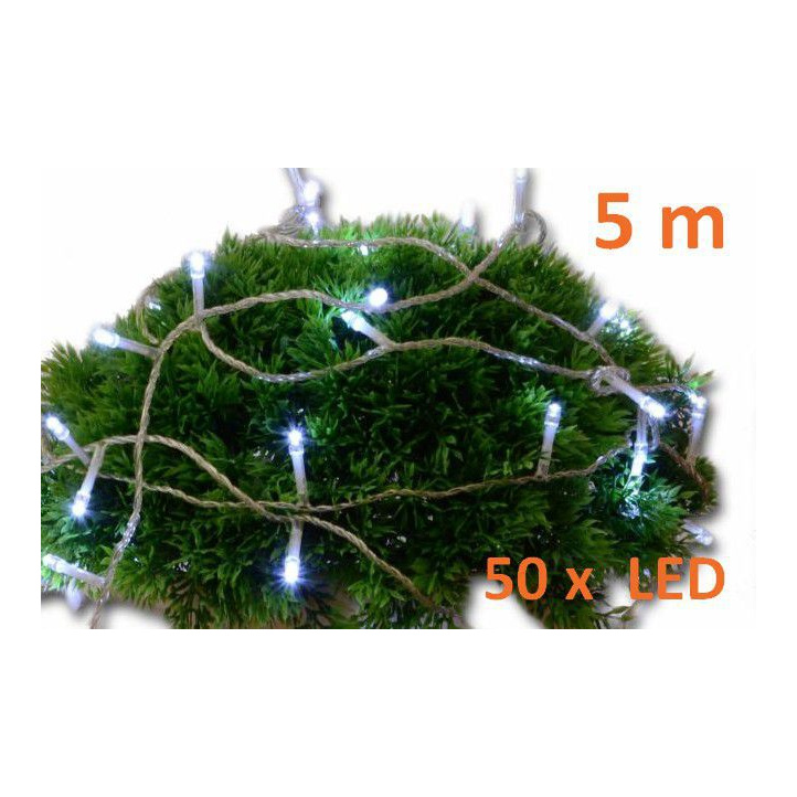 Vánoční osvětlení do bytu LED řetěz na baterie s časovačem 5 m