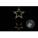 Vánoční svítící hvězda do bytu, na baterie, 25,5 cm