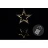 Vánoční svítící hvězda do bytu, na baterie, 25,5 cm